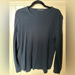 NATIONAL STANDARDS Mens Size Medium Grey Pattern Long Sleeve Crew Neck T…